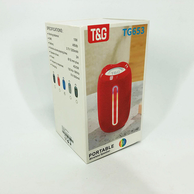 Портативная колонка с Bluetooth TG653, Блютуз колонка с флешкой и радио, Музыкальные колонки VO-783 для улицы Киев - изображение 3