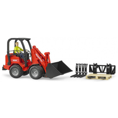 Спецтехника Bruder Мини-погрузчик Schaffer Compact 2630 с фигуркой и аксессуарами (02191) Винница - изображение 7