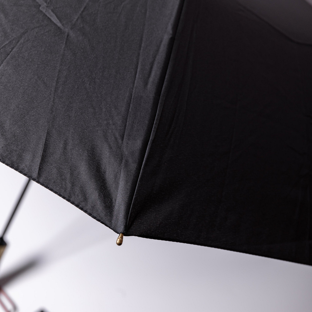 Yiwu Парасолька автоматична з дерев'яною ручкою класична з поліестеру діаметр 116 см Чорна HP-2 Коломыя - изображение 9