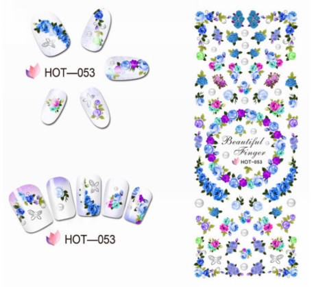 Наклейки для ногтей с цветочками Киев - изображение 1