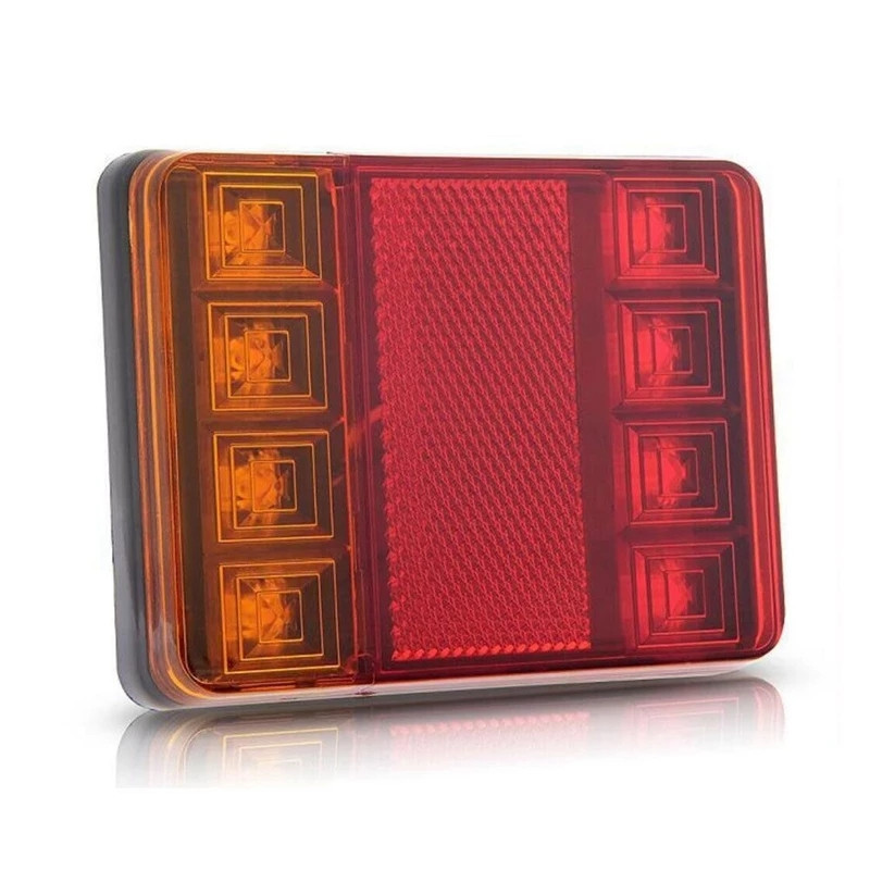 Ліхтар LED задній універсальний 120 х 95 х 22; 12/24/30V; 12 led діодів; + 20 см дріт Мукачево - фото 7