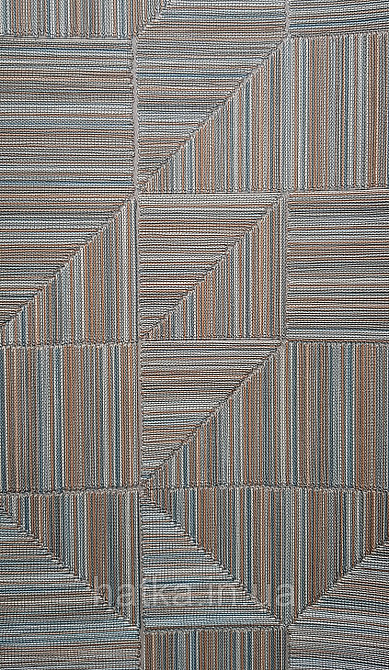 Шпалери вінілові на флізеліні AdaWall Omega1.06х10 геометрія 3д фігури смуги бірюзові коричневі 23209-4 Київ - фото 3