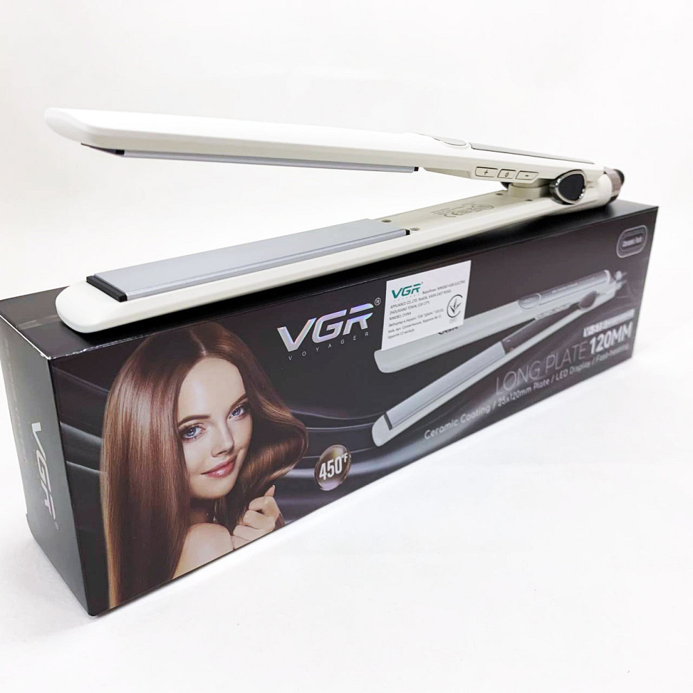Випрямляч-гофре для тонкого волосся VGR, Професійна праска, Плойка вирівнювач, Кращий випрямляч волосся PG-56 Івано-Франківськ - фото 1