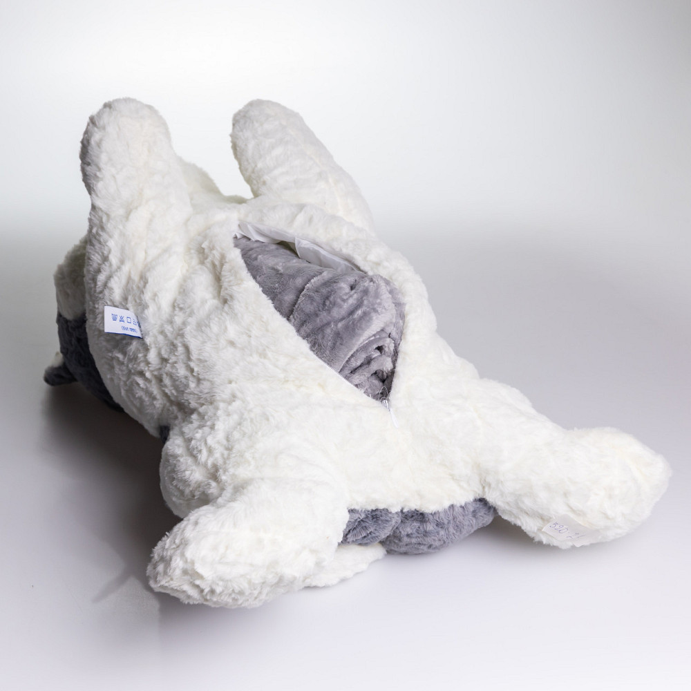 М'яка іграшка-плед, подушка 3 в 1 Хаскі плед в іграшці 50×30×26 (см) Сірий 7124G Коломыя - изображение 2