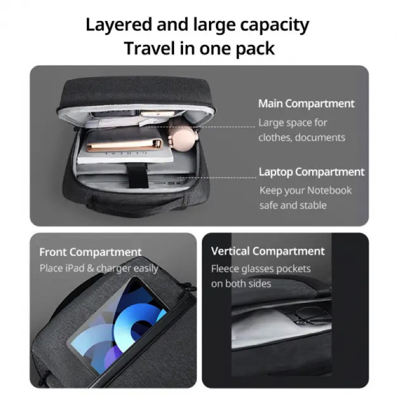 Рюкзак UGREEN LP664 Laptop Backpack B02 Dark Grey (Up to 15.6'')(UGR-90798) Київ - фото 9