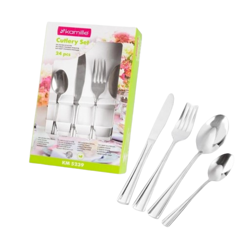 Набір столових приборів 24 предмети нержавіюча сталь 5239 KAMILLE Житомир