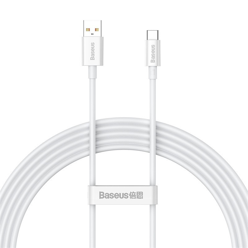Кабель Baseus Superior Series Fast Charging Data Cable USB to Type-C 100W 2m Moon White Киев - изображение 1