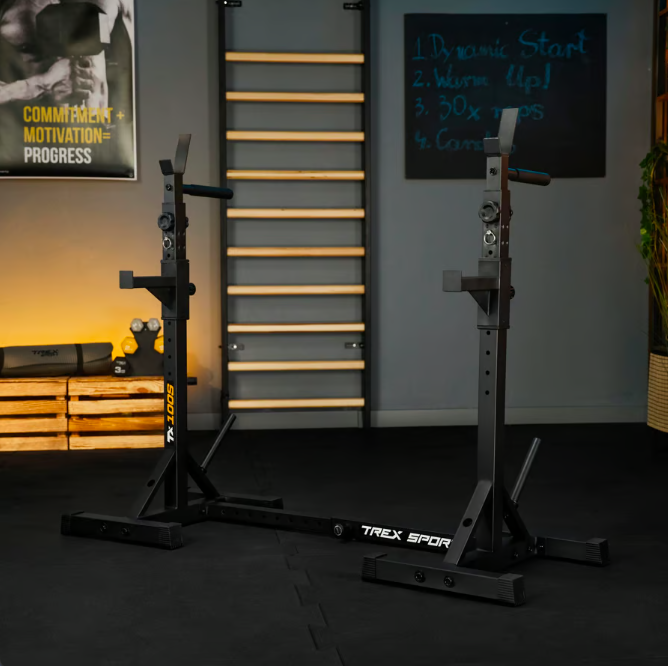 Стійки під штангу Trex Sport TX-100S регульовані з ручками для віджимань Киев - изображение 8