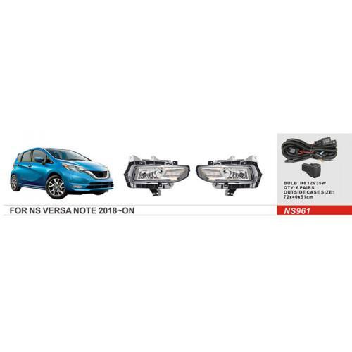 Дополнительные фары Nissan Versa Note 2018+ NS-961 с электропроводкой H8 12V35W Харьков - изображение 1