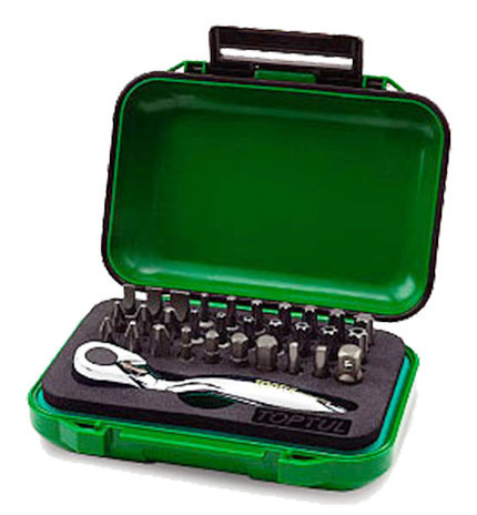 Набір біт з тріскачкою TOPTUL 1/4" 31ед. GABW3103 Одеса - фото 1