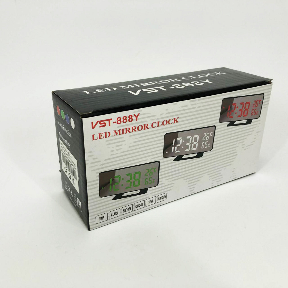 Часы с измерением влажности VST-888Y-5, Часы электронные настольные SU-778 светящиеся цифровые Киев - изображение 6