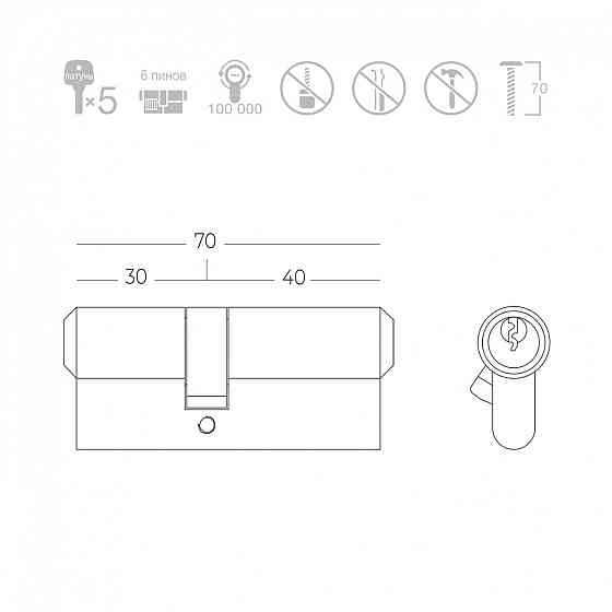 ЦИЛІНДР КЛЮЧ/КЛЮЧ Київ