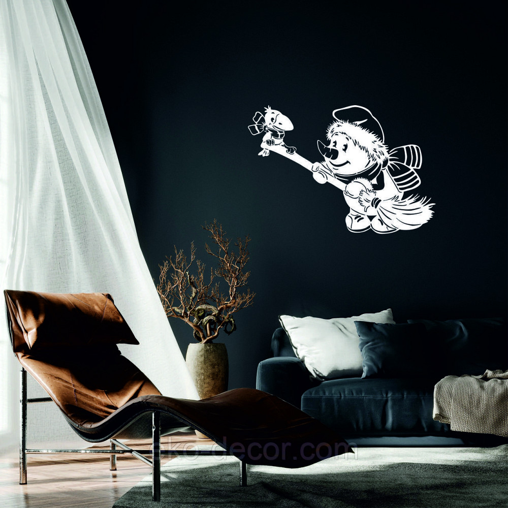 Декоративное настенное Панно «Снеговик», Декор на стену 90*61 см Киев - изображение 1