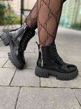 Черевики жіночі GREMMY 316/4 чорні (зима, шкіра лакована) (6074) Коломия