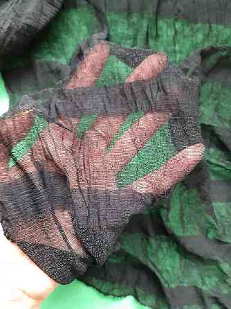 Капроновый шарф женский черный - размер шарфа приблизительно 140*35см Киев