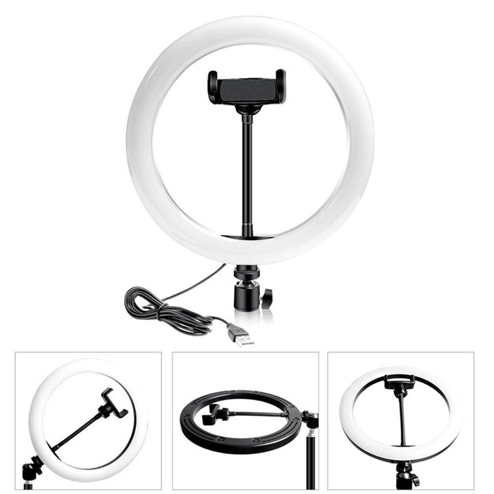 Кольцевая лампа RGB 26 см, от USB, MJ260 + Подарок Штатив для лампы 0,66-2 м + Пульт для селфи Bluetooth Киев - изображение 3