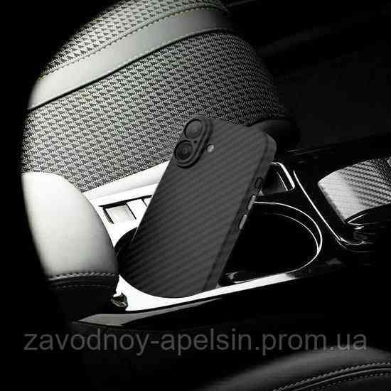 Iphone 17 Ультратонкий чехол Карбон (черный) Одесса