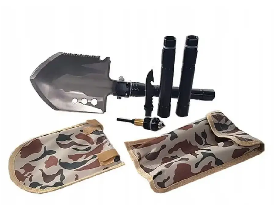 Саперная тактическая складная лопата для выживания 12 в 1 Винница - изображение 1