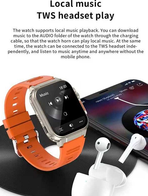 Смарт часы. WVAR A70 PRO. NFS. TWS наушники. Киев - изображение 4