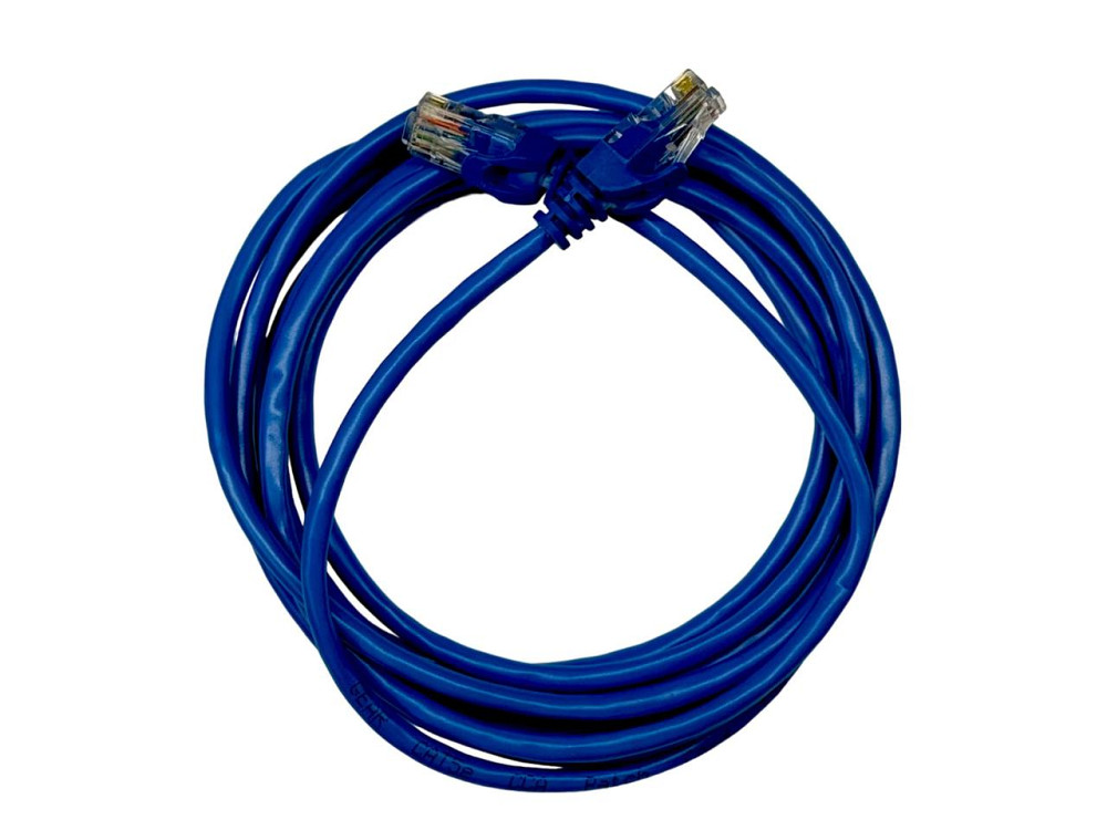 Патч-корд GEAR САТ.5E UTP CU 24AWG 1.5 м синий (GPC-UTPCURJ45-1.5BE) Киев - изображение 5