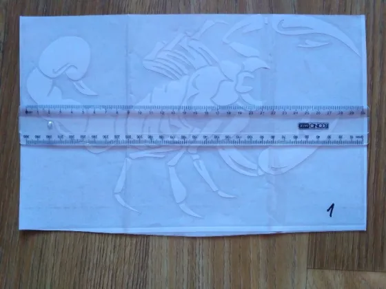 Наклейка на авто Скорпион Белый Киев