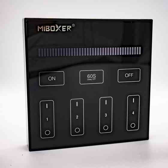 Miboxer Панель керування Мілайт бездротова чорна 4 зони 2,4 ГГц Київ