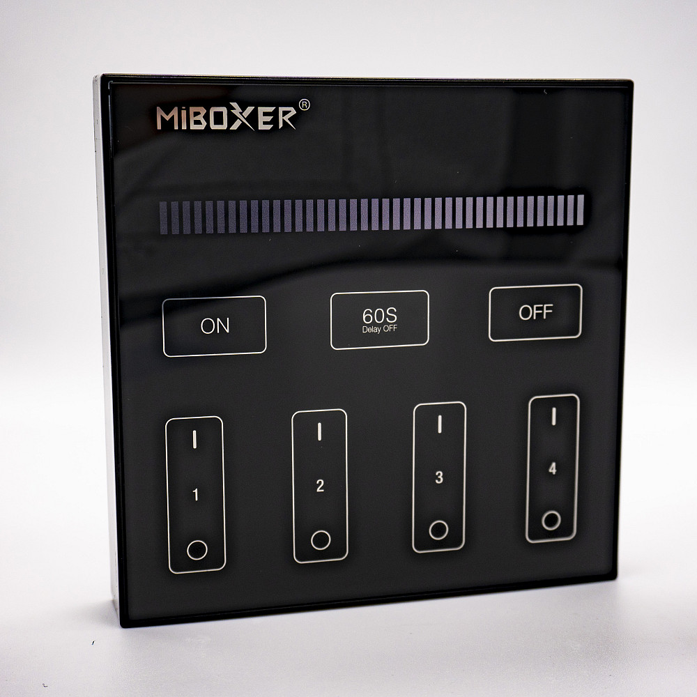 Miboxer Панель керування Мілайт бездротова чорна 4 зони 2,4 ГГц Київ - фото 2