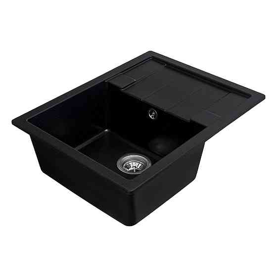VALESO Гранітна мийка для кухні VALESO INTENSO 6550 матова Чорний металік Киев