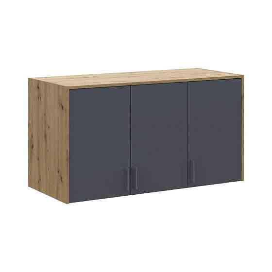 Антресоль высокая Doros Ронди Дуб Артизан/Графит 3 ДСП 121х52х65 (DRS-011906) Днепр