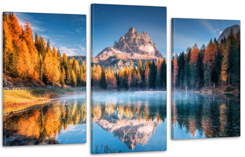 Модульная картина в гостиную / спальню Озеро    Art-700_3 70x130 см Киев - изображение 1