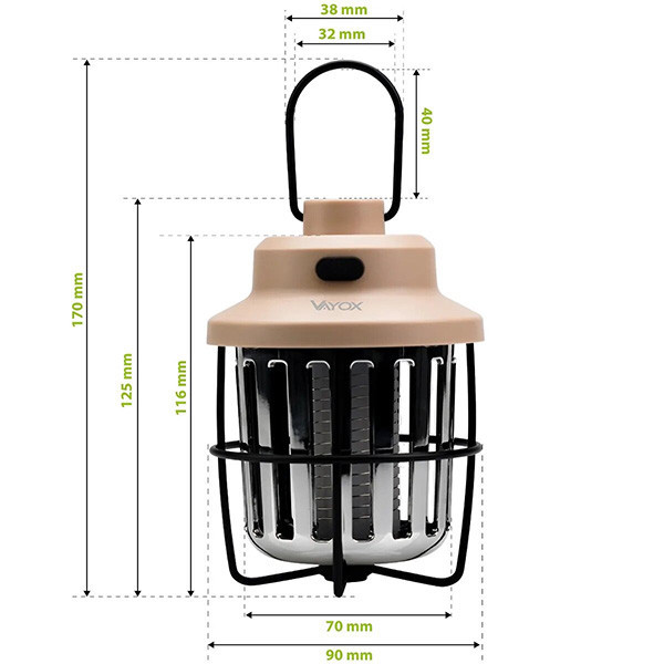 Ліхтар від комах кемпінговий Vayox VA0336 Дніпро - фото 8