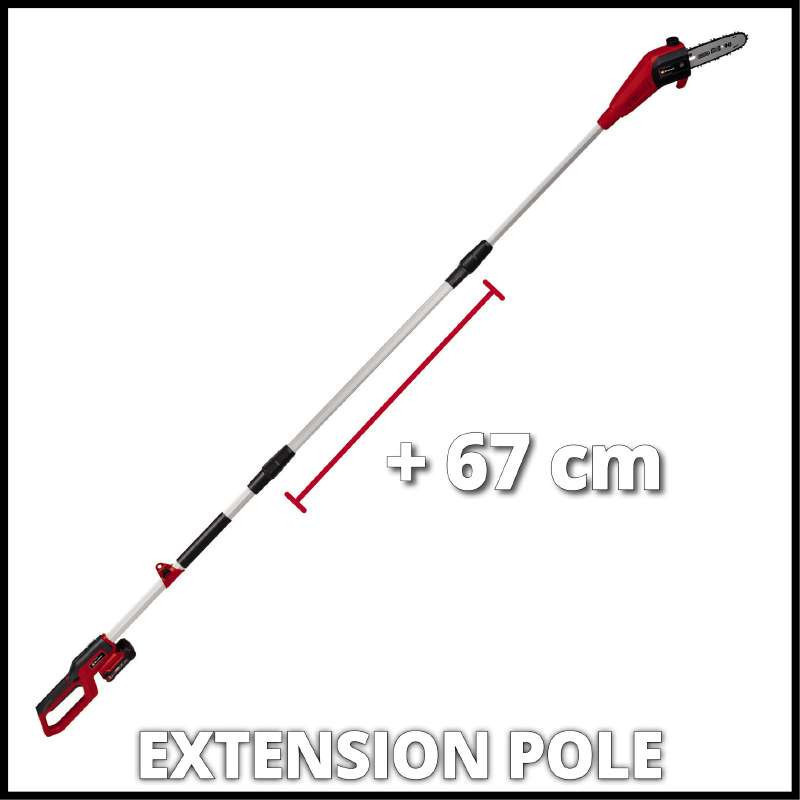 Высоторез аккумуляторный (цепной штанговый веткорез) Einhell GC-LC 18/20 Li T-Solo + 2.5Ah акум и заряд Киев - изображение 3