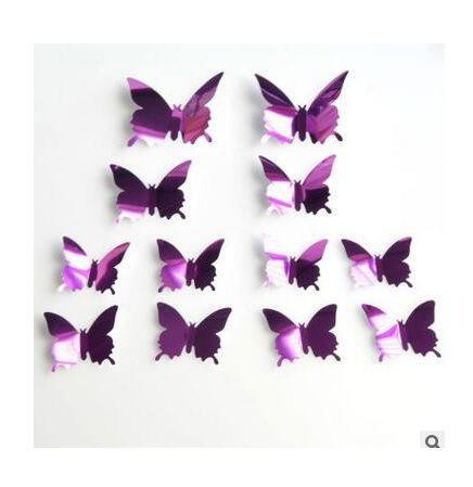 Дзеркальні фіолетові метелики - 12шт. Київ - фото 2