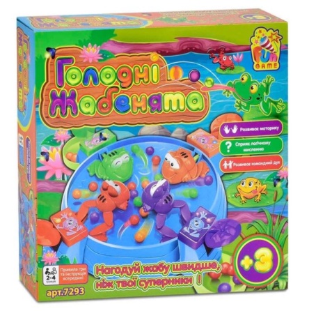 Настільна гра FUN GAME Голодні Жабенята (7293) Чернігів