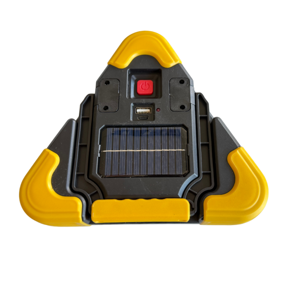 Знак "Аварійна зупинка" в авто трикутний, акумуляторний на сонячній батареї з ліхтарем і ручкою Кам'янець-Подільський