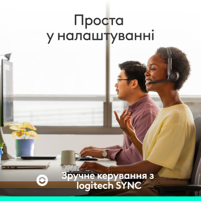 Наушники Logitech Zone 305 for Business Wireless/Bluetooth Teams Black (981-001451) Винница - изображение 7