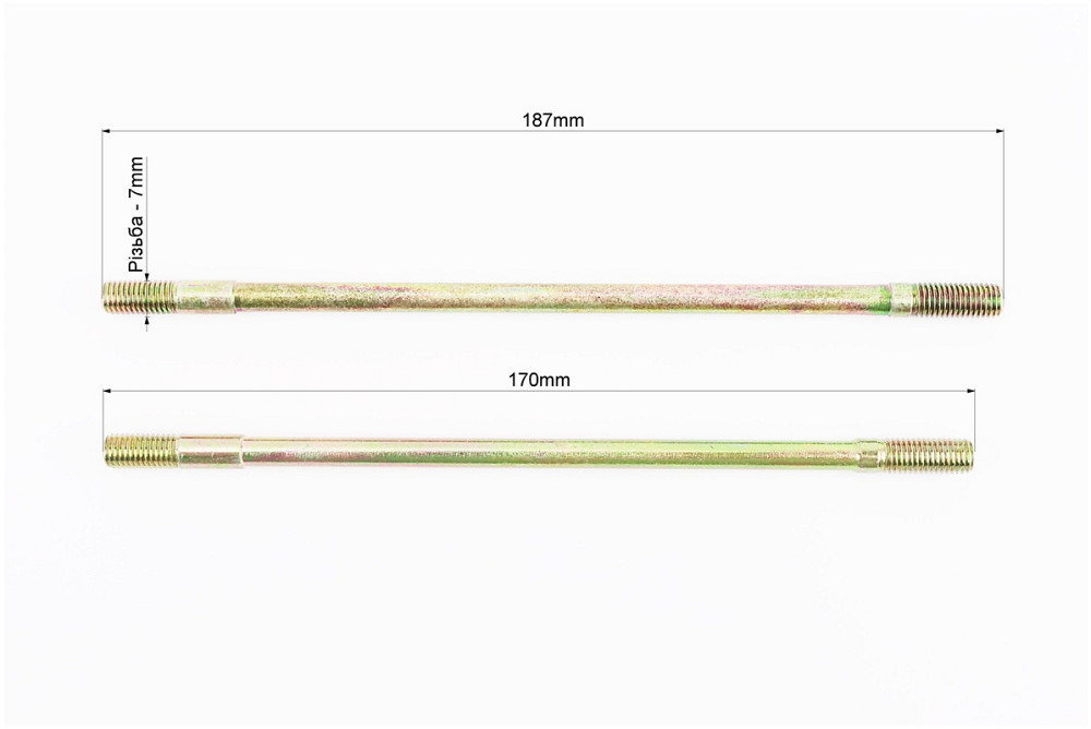 Шпилька циліндра к-кт 4шт (2шт - 178мм, 2шт - 170мм) CG125/CB125 Київ - фото 2