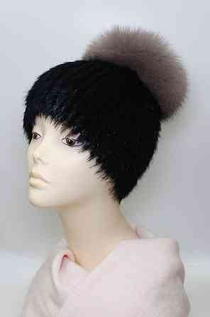 Шапка хутряна жіноча Бон Адріана Чорний Харків