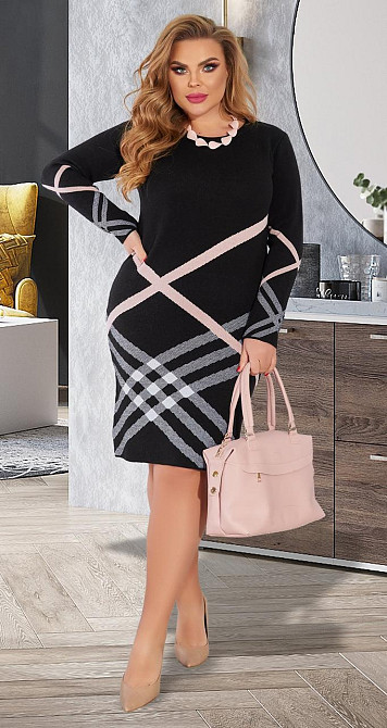 Стильне в'язане плаття великого розміру (48) Київ - фото 2