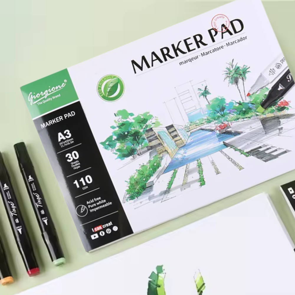 Скетчбук для эскизов и зарисовок A3, 30 листов, 110 г/м², блокнот для творчества, живописи, иллюстраций Каменец-Подольский - изображение 1