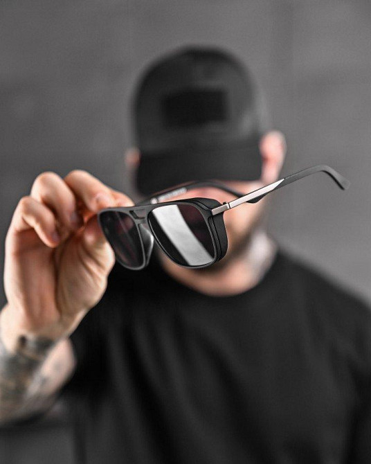 Міські сонячні окуляри minotavr total black ДЛ7027 Одеса - фото 4