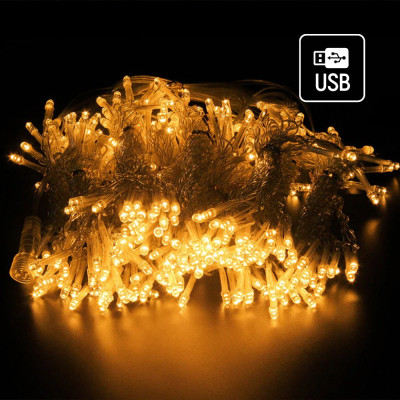 Гирлянда ColorWay Штора занавес 3 x 2 м 240 LED USB теплый цвет (CW-GW-240L32U) Винница - изображение 10