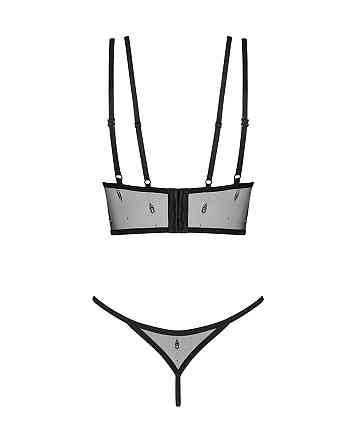 Комплект жіночої білизни Anniverse Special Top і Stringi S/M, чорний Sex Aura Київ