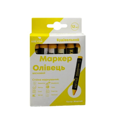 Маркер воскової маркувальної для будь-якої поверхні, синій Павлоград - фото 1