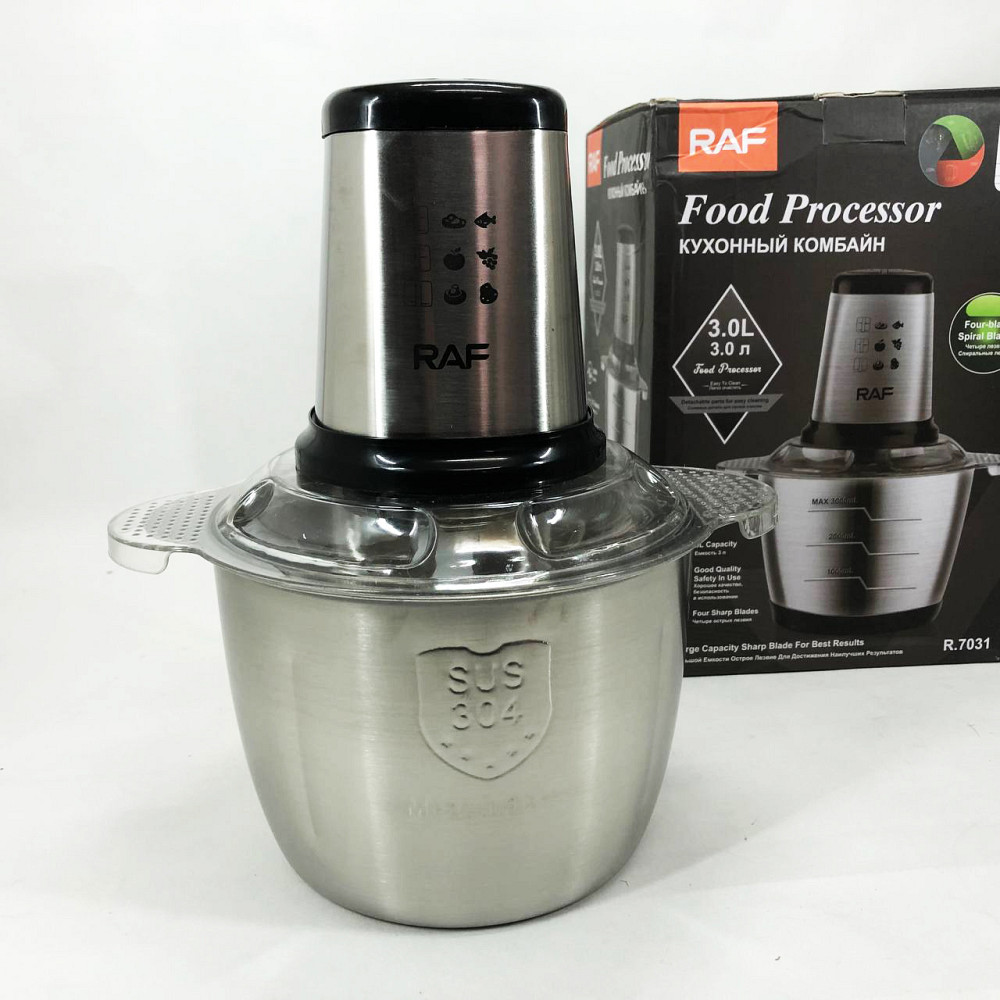 Подрібнювач електричний блендер настільний побутовий RAF R.7031 3 л 1000 Вт, Кухонний чоппер VQ-55 Львів - фото 11