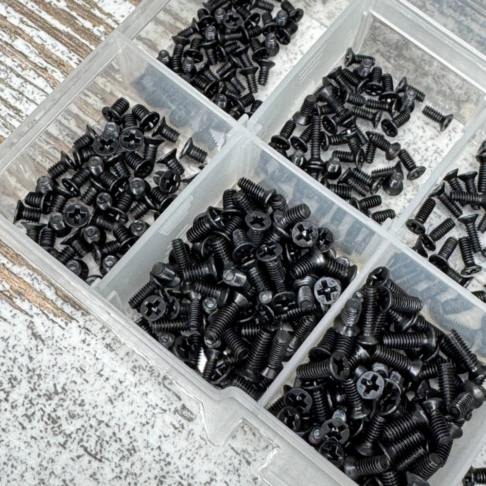 Винты микровинты потайные для ноутбуков M2 M2.5 M3 набор 500шт крепеж Киев - изображение 5
