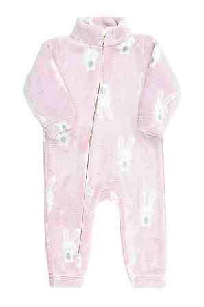 Теплый комбинезон для малышей, велсофт розовый топ Крохатушка одяг 98 Киев