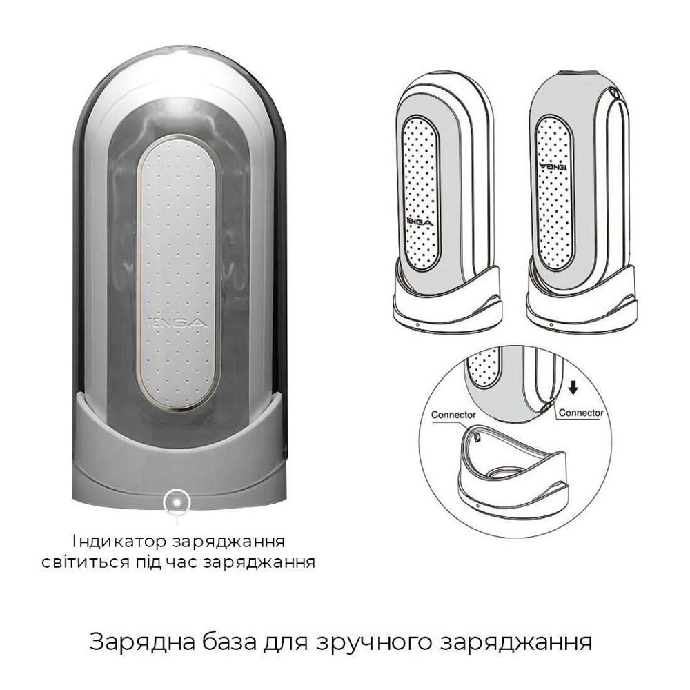 Вибромастурбатор Tenga Flip Zero Electronic Vibration White, изменяемая интенсивность, раскладной Sex Aura Киев - изображение 7