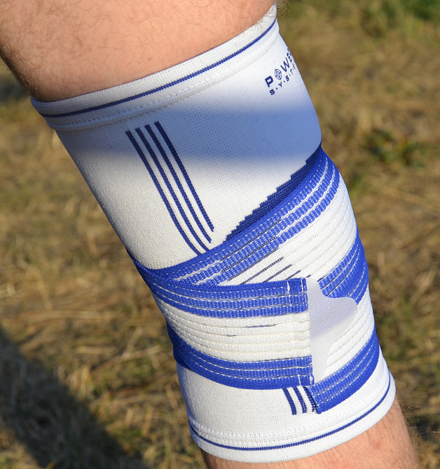 Наколінник Power System PS-6008 Knee Support Pro Blue/White (1шт.) S/M Київ - фото 9