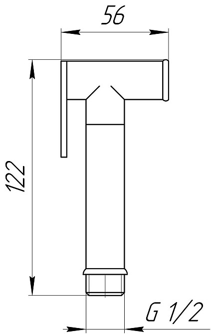 Душова гігієнічна стоп-лійка TOPAZ SH88-CR Київ - фото 4